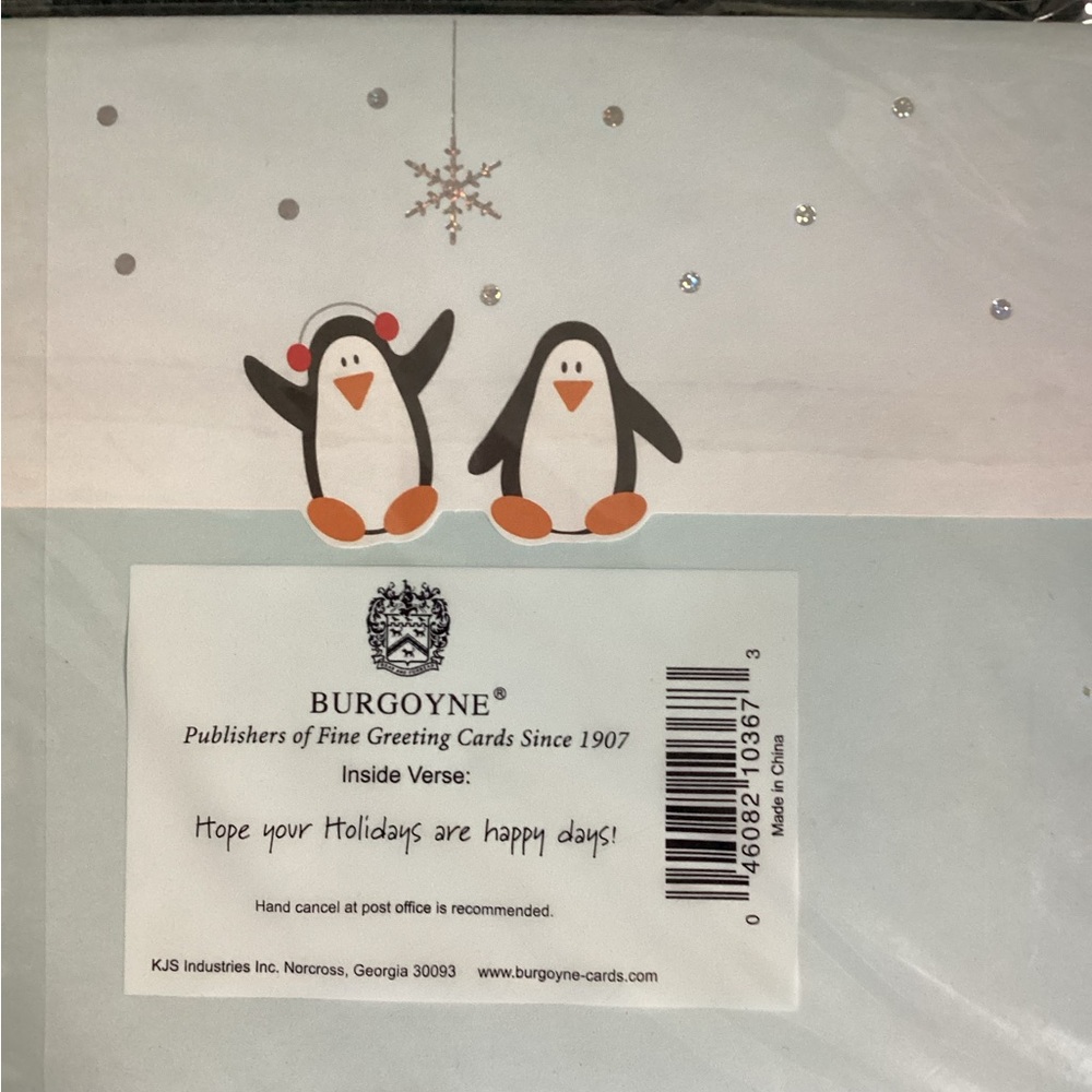 BURGOYNE Festive Holiday Dimensional Greeting Cards Set Of 5 - Picture 11 of 12